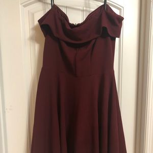 Brand new burgundy size 13/14 dress